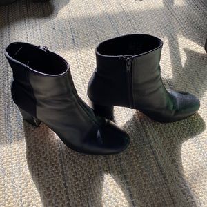 Black Clark booties